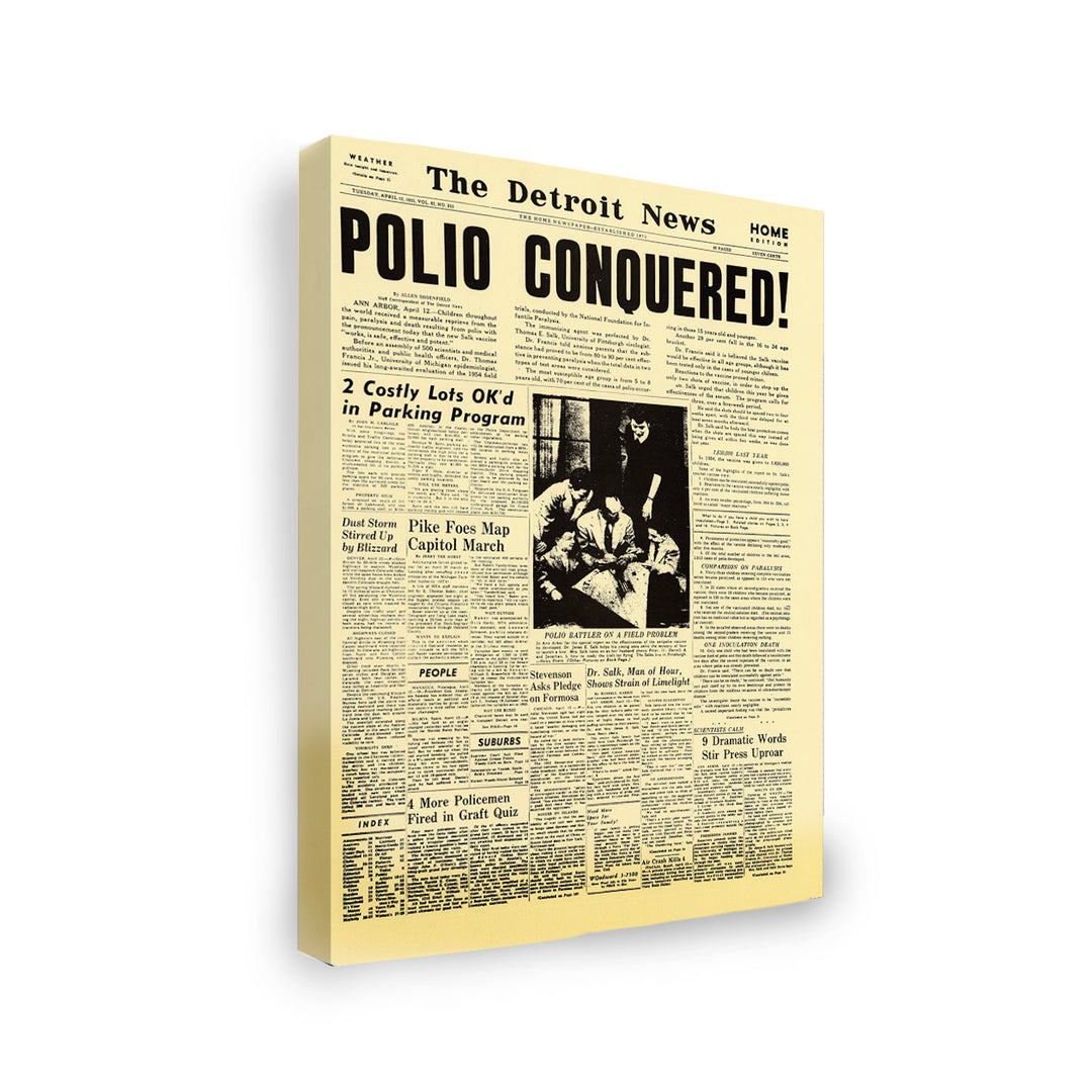 Gallery Wrapped Canvas- Polio Conquered