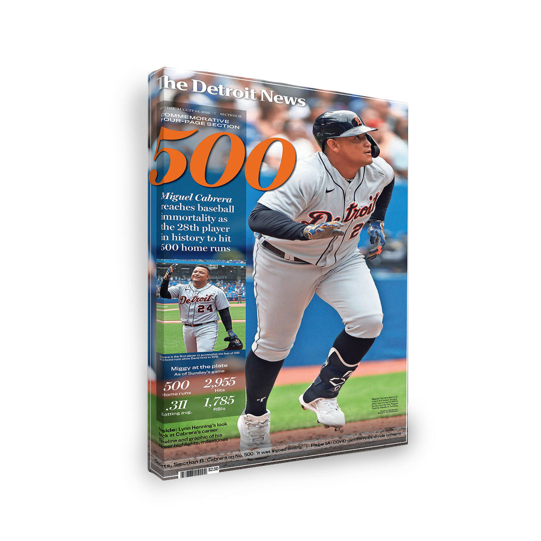 Gallery Wrapped Canvas- Front Pages- 500 Home Runs