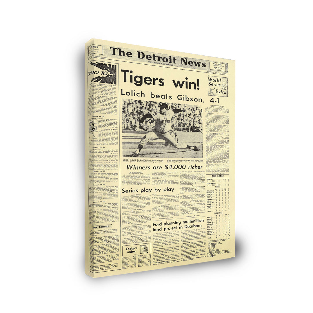 Gallery Wrapped Canvas- Tigers Win