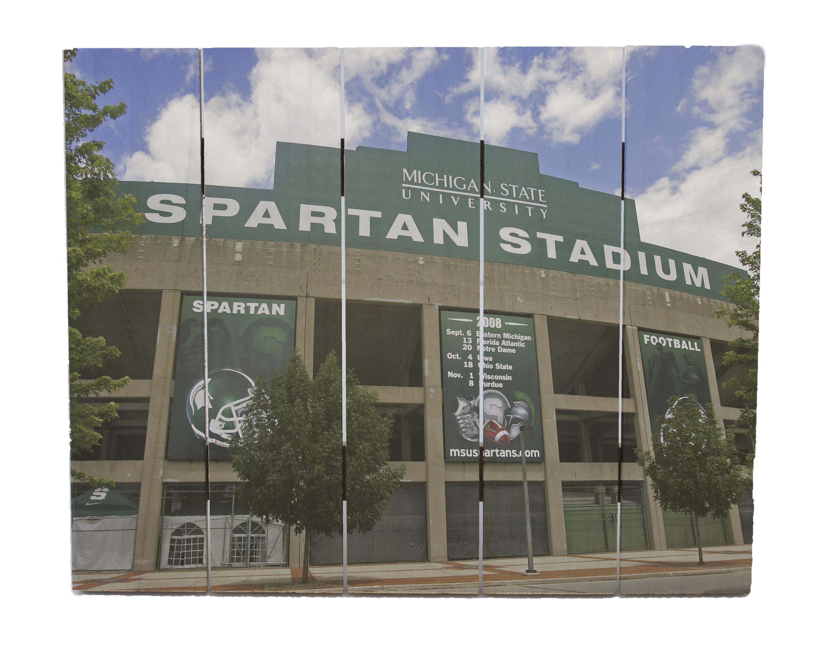 PALLET WOOD - MSU SPARTAN STADIUM – Detroit News Photography