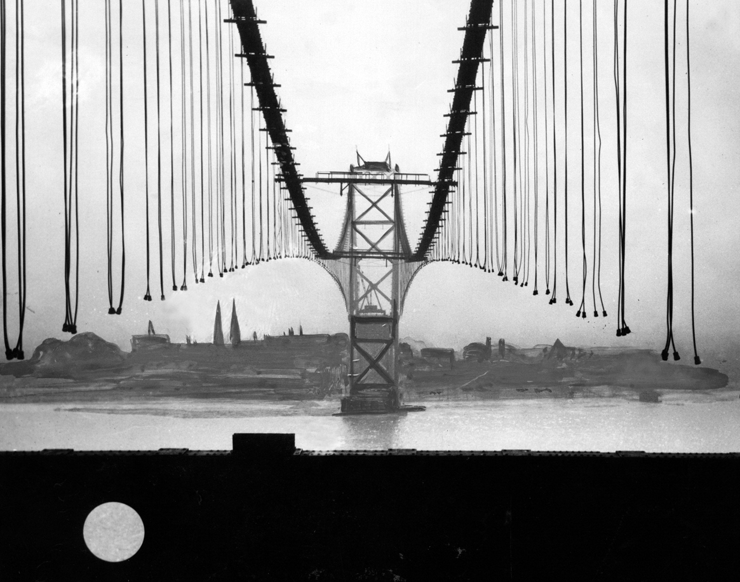 PHOTO PRINTS AMBASSADOR BRIDGE CONSTRUCTION 1929 Detroit News photo-prints-ambassador-bridge-construction-1929-detroit-news