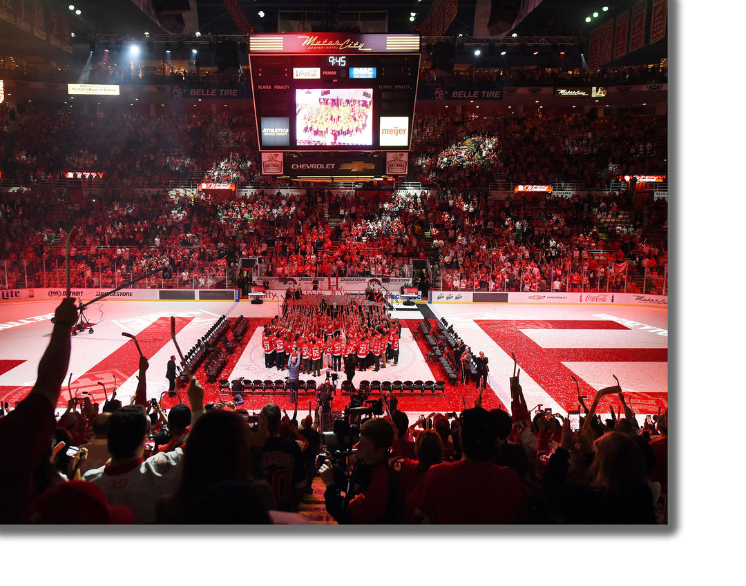 CANVAS PRINTS - DETROIT RED WINGS JOE LOUIS ARENA FAREWELL