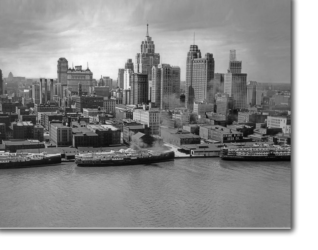 CANVAS PRINTS - DETROIT SKYLINE