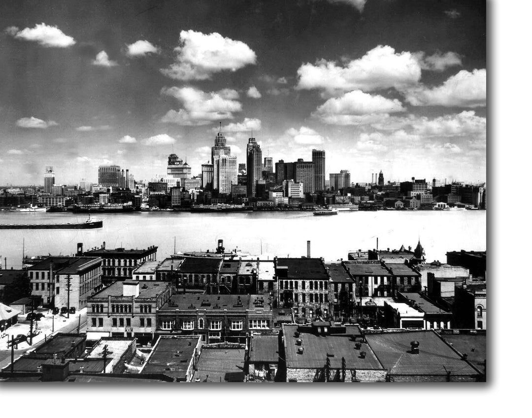 CANVAS PRINTS - DETROIT VIEW FROM WINDSOR