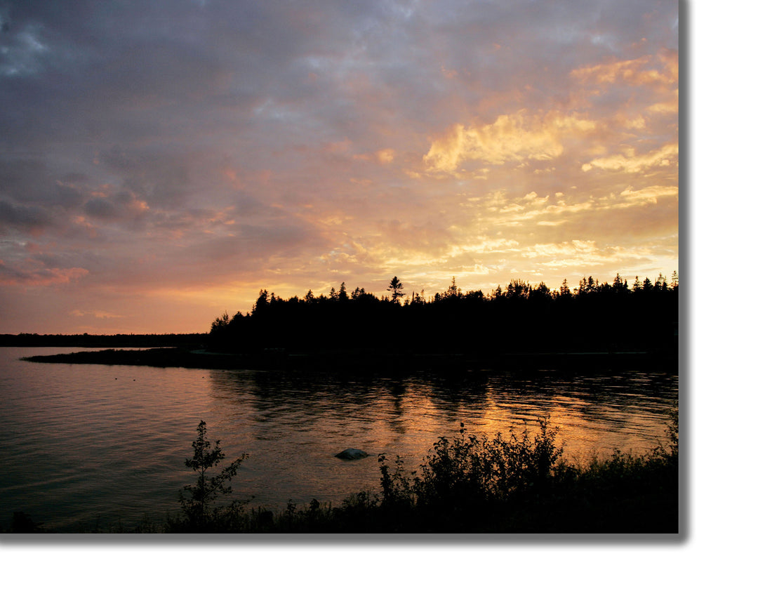 CANVAS PRINTS - MICHIGAN STRAITS OF MACKINAC SUNSET