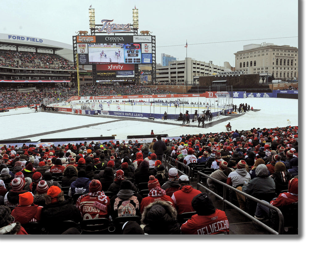 CANVAS PRINTS - DETROIT RED WINGS VS TORONTO MAPLE LEAFS ALUMNI GAME 2013