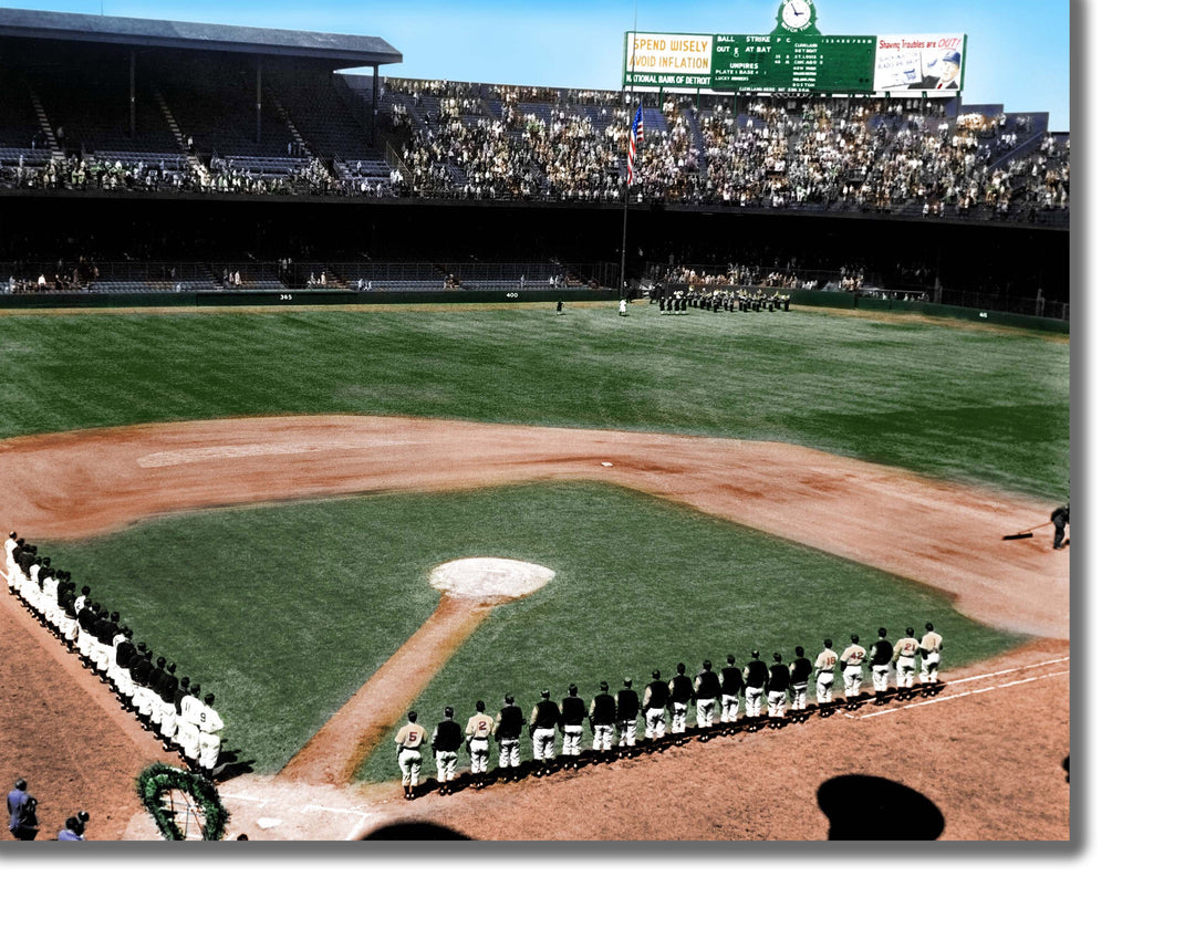 CANVAS PRINTS - TIGERS OPENING DAY 1945