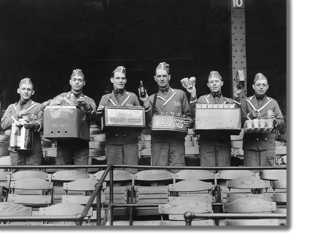 CANVAS PRINTS - BRIGGS STADIUM VENDORS 1938