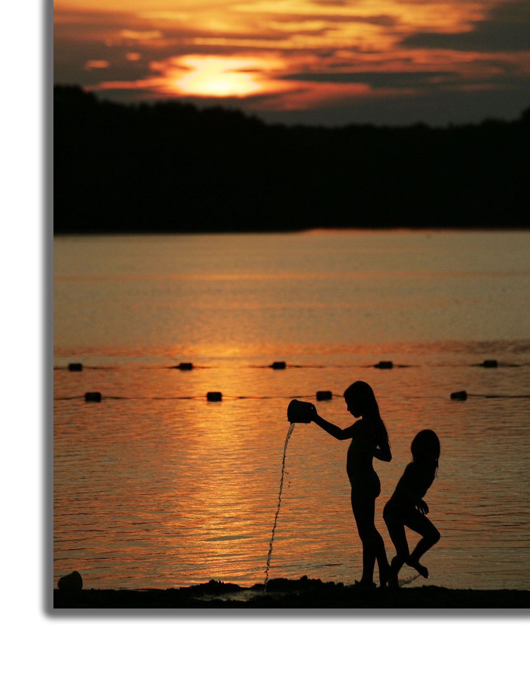 CANVAS PRINTS - MICHIGAN SUNSET ON BEACH