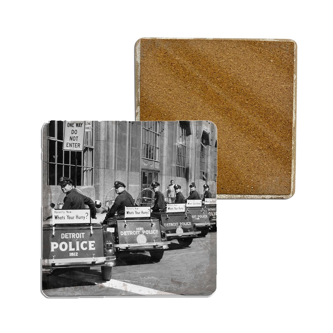 Stone Coasters - DETROIT POLICE DEPARTMENT ON MOTORCYCLES