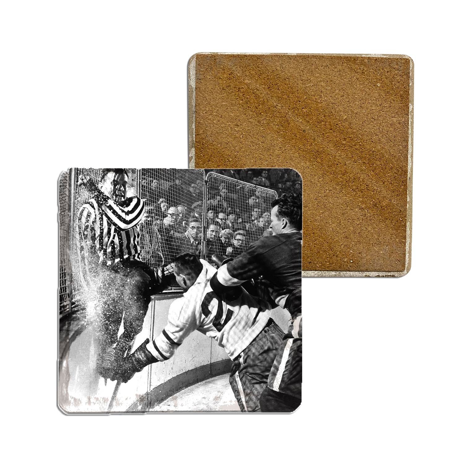Stone Coasters - GORDIE HOWE CHECKING – Detroit News Photography