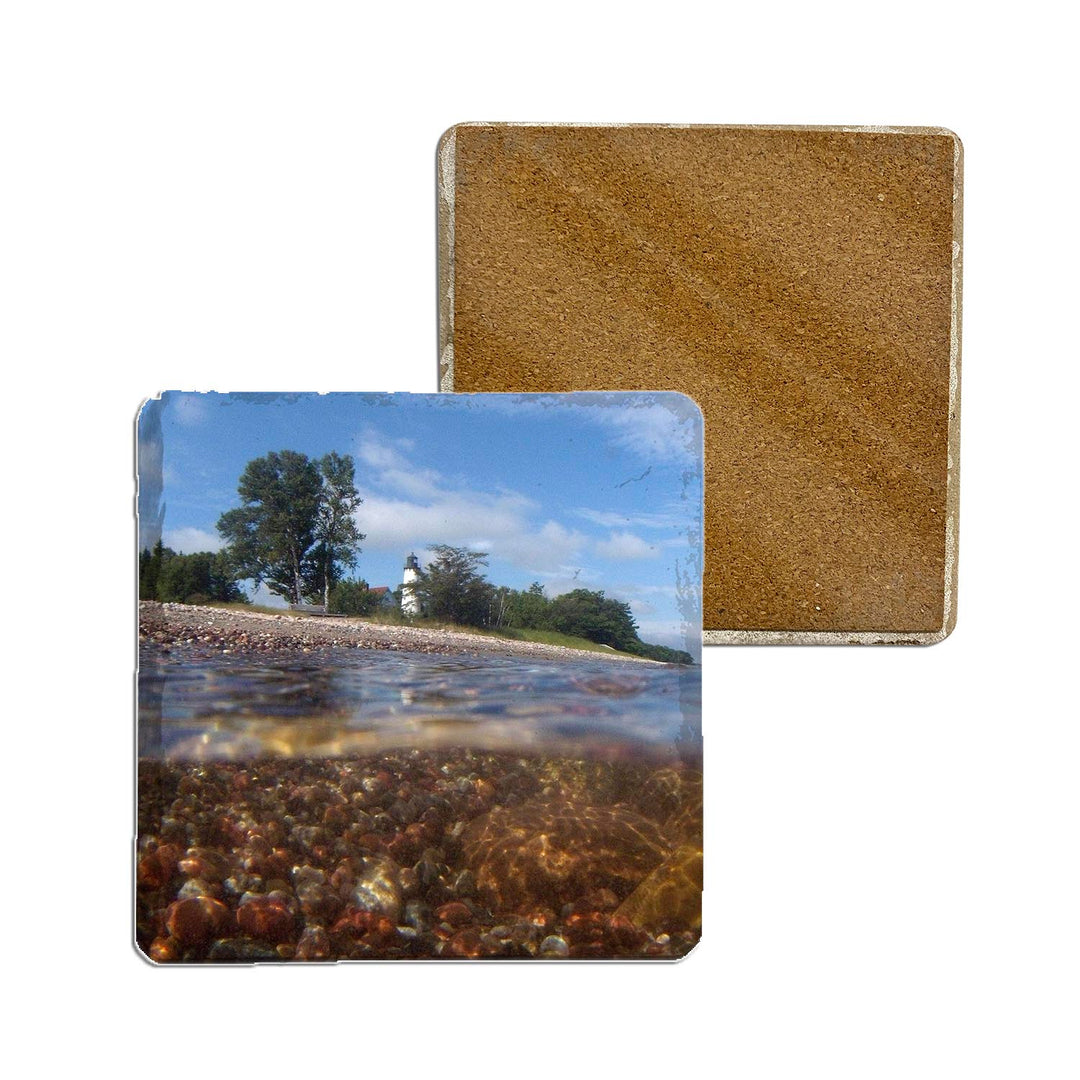 Stone Coasters - MICHIGAN POINT IROQUOIS