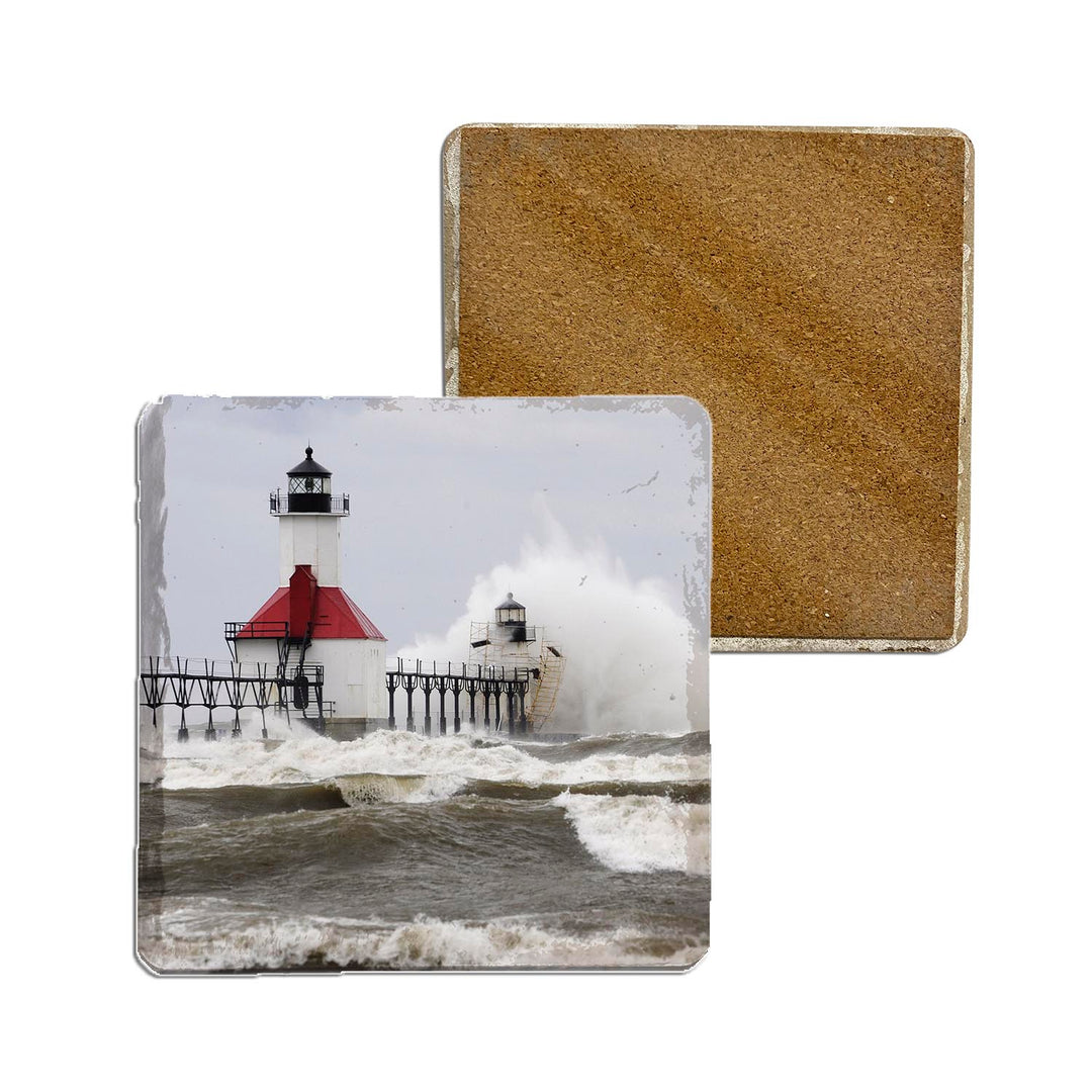 Stone Coasters - MICHIGAN ST JOSEPH LIGHTHOUSE