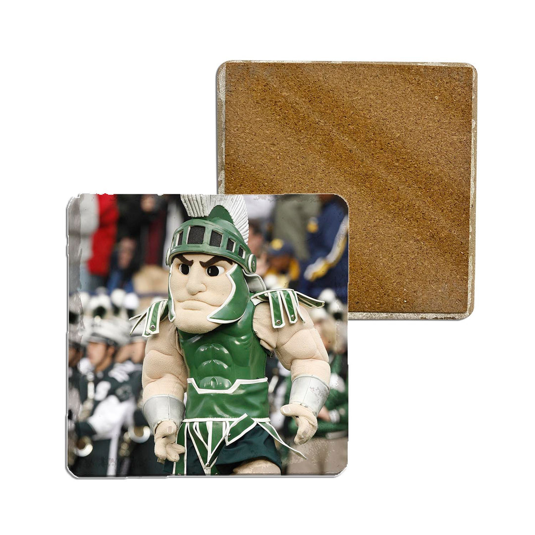 Msu Coasters Stone Coasters - MSU SPARTY – Detroit News Photography