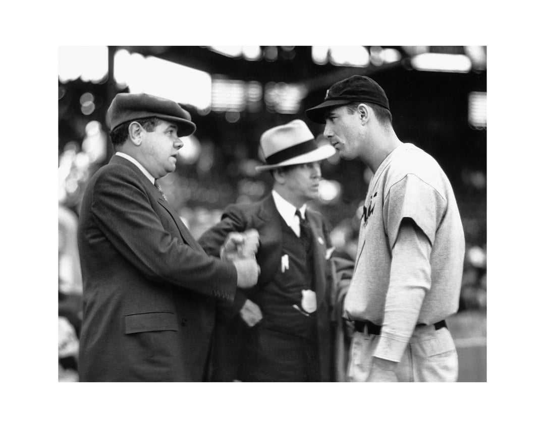 PHOTO PRINTS - HANK GREENBERG & BABE RUTH