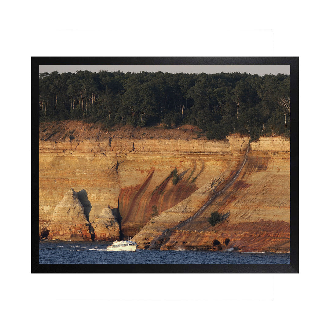 Framed Canvas Photos - MICHIGAN PICTURED ROCKS