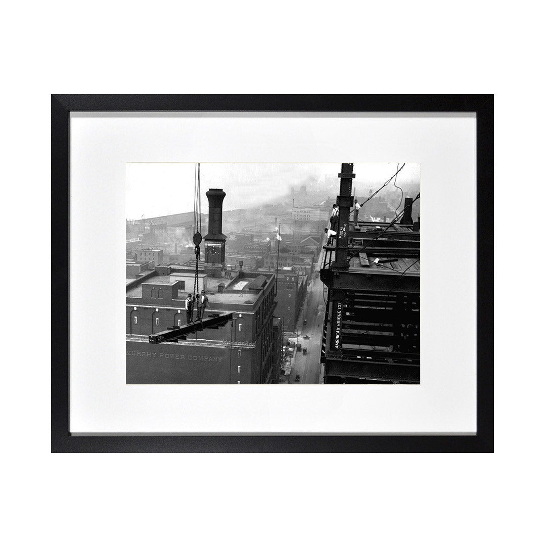 Framed Print Photos - DETROIT FORD BUILDING CONSTRUCTION