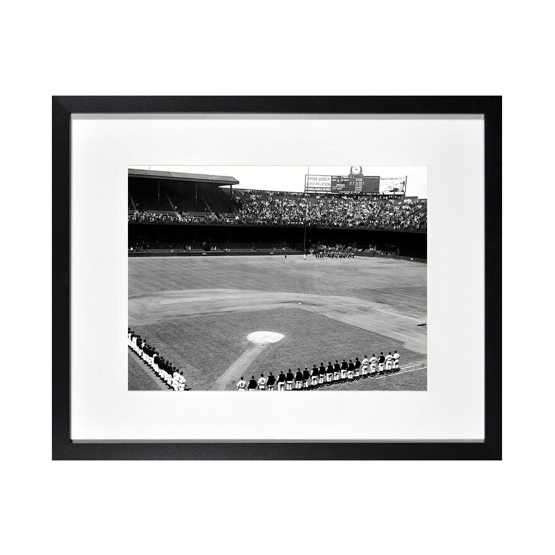 Framed Canvas Photos - TIGERS OPENING DAY 1945