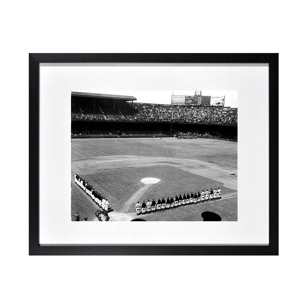 Framed Print Photos - DETROIT TIGERS OPENING DAY 1945