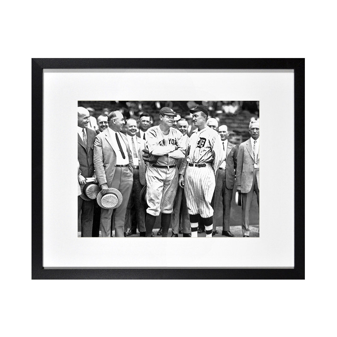 Framed Print Photos - BABE RUTH & TY COBB 1934