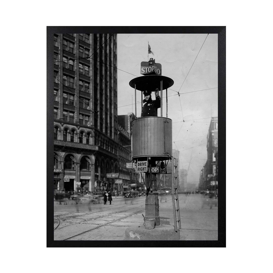 Framed Canvas Photos- CAMPUS MARTIUS FIRST MANNED TRAFFIC SIGNAL