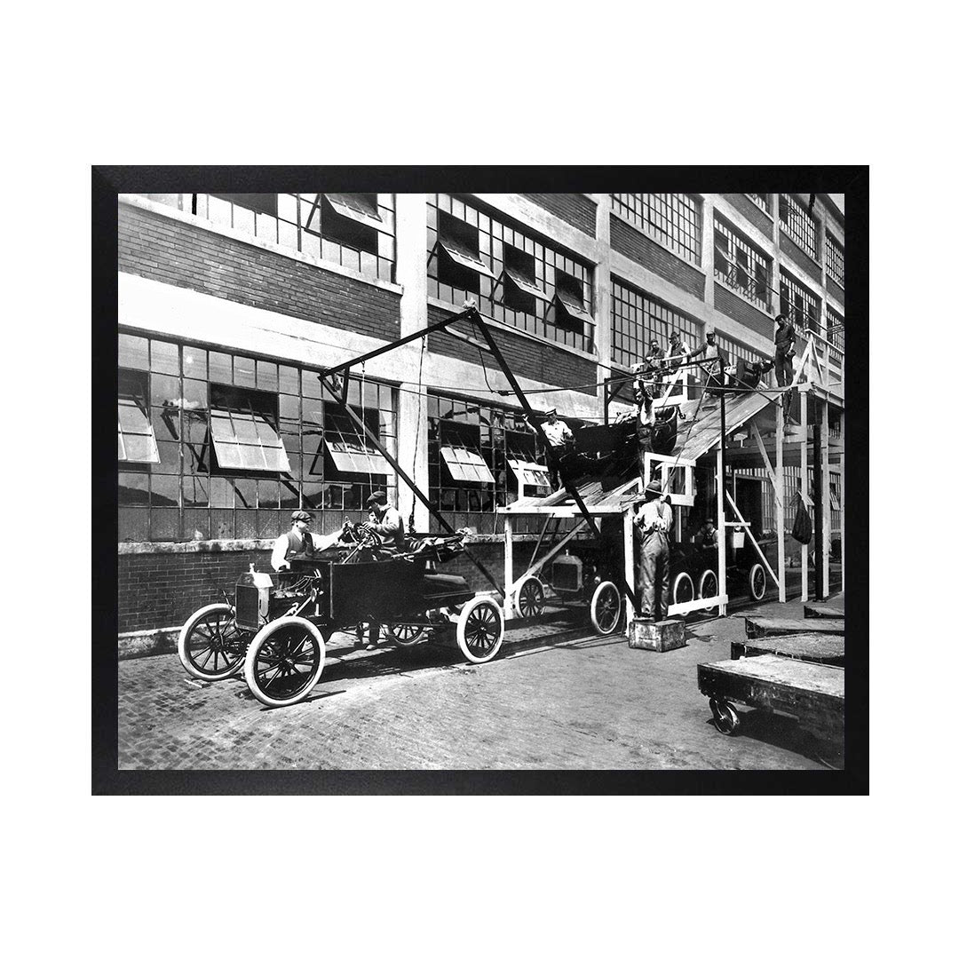 Framed Canvas Photos - DETROIT HIGHLAND PARK PLAT 1913