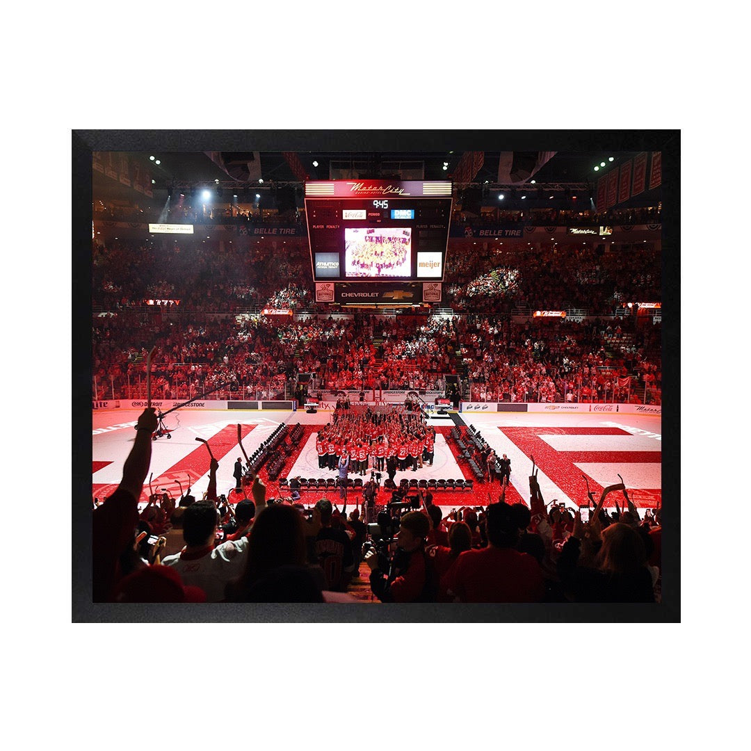 Framed Canvas Photos -DETROIT RED WINGS JOE LOUIS ARENA FAREWELL