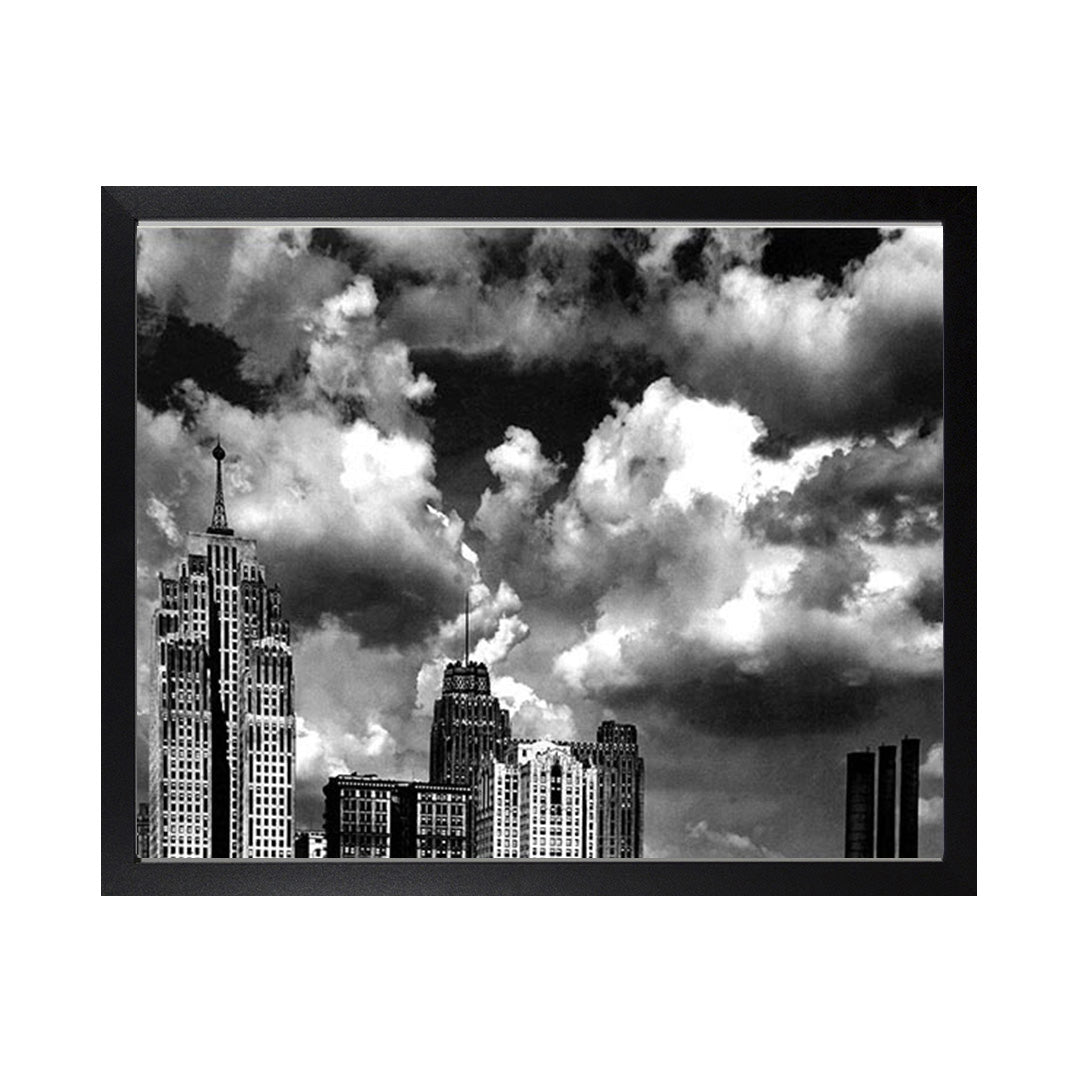 Framed Canvas Photos -DETROIT SKYLINE 1932