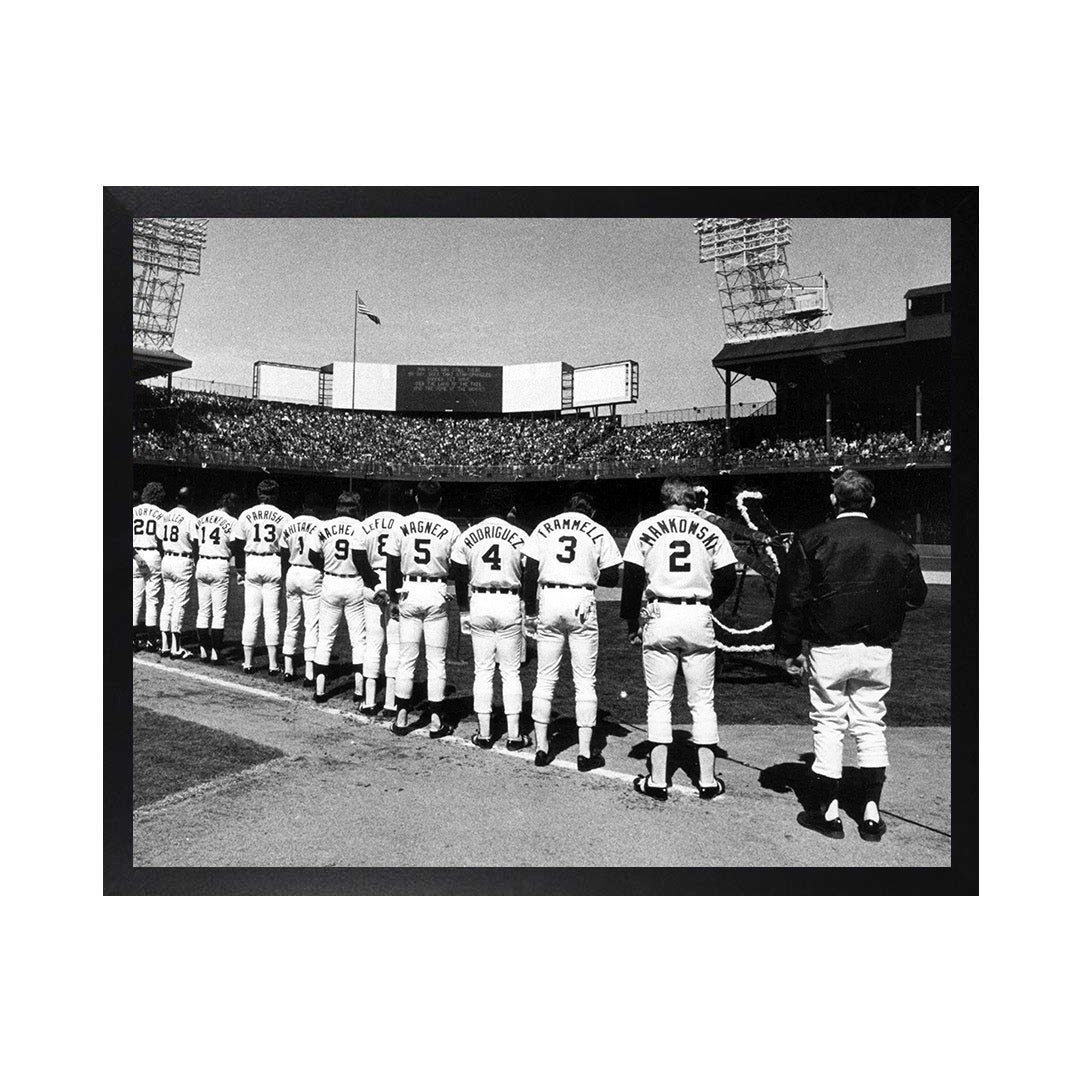 Framed Canvas Photos - DETROIT TIGERS OPENING DAY 1979