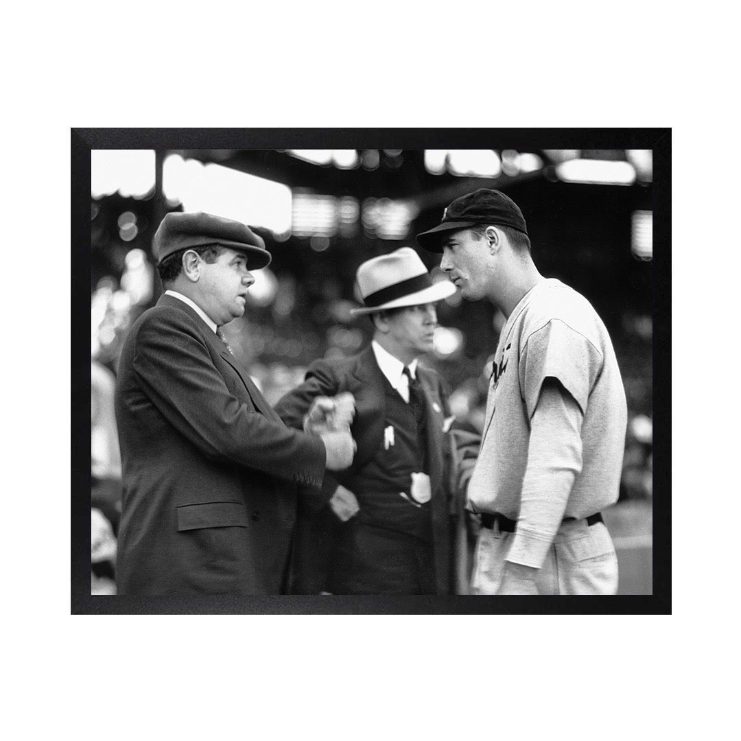 Framed Canvas Photos - HANK GREENBERG & BABE RUTH