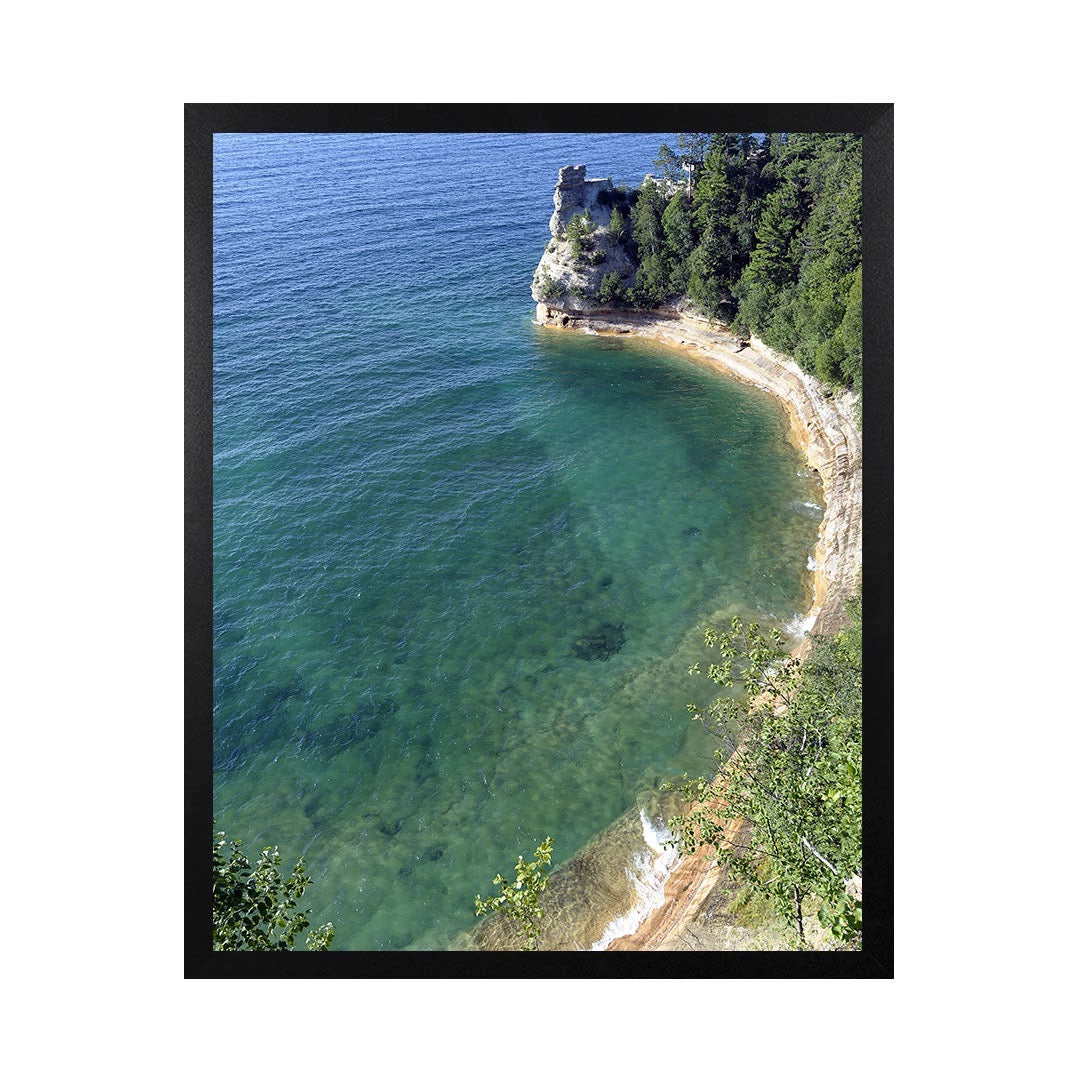 Framed Canvas Photos - MICHIGAN PICTURED ROCKS LAKESHORE