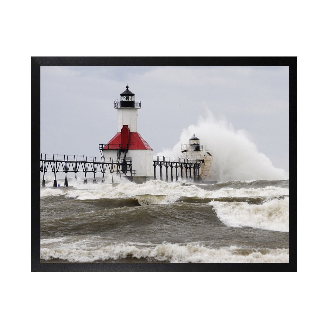 Framed Canvas Photos - MICHIGAN ST JOSEPH LIGHTHOUSE