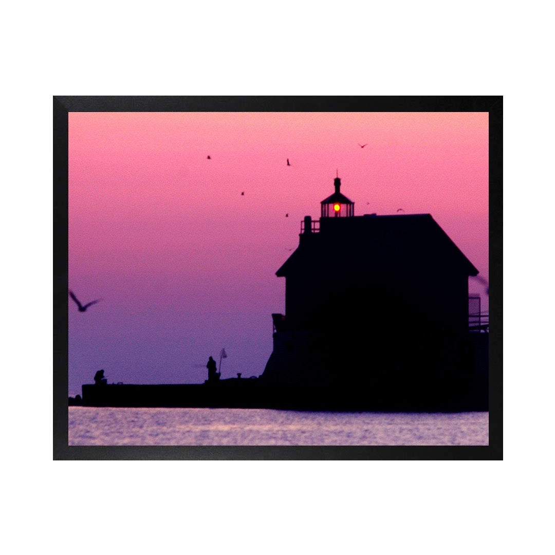 Framed Canvas Photos - MICHIGAN STURGEON BAY LIGHTHOUSE