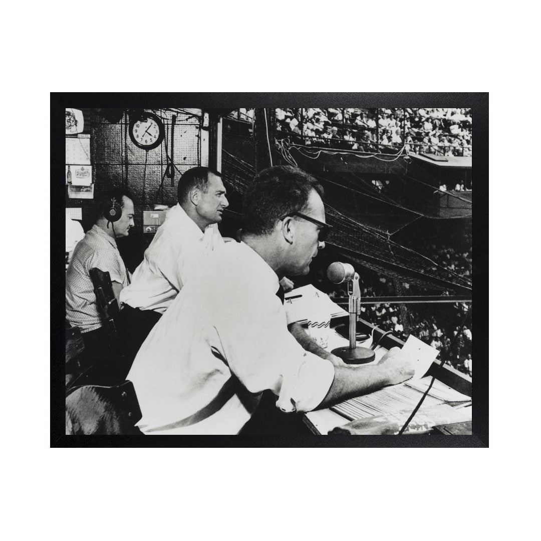 Framed Canvas Photos - TIGERS STADIUM ERNIE HARWELL & GEORGE KELL 1960