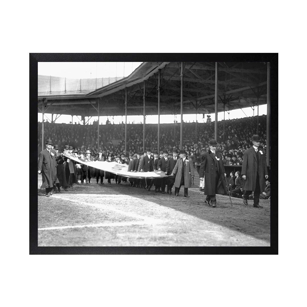 Framed Canvas Photos- TIGERS STADIUM SEASON OPENER 1908