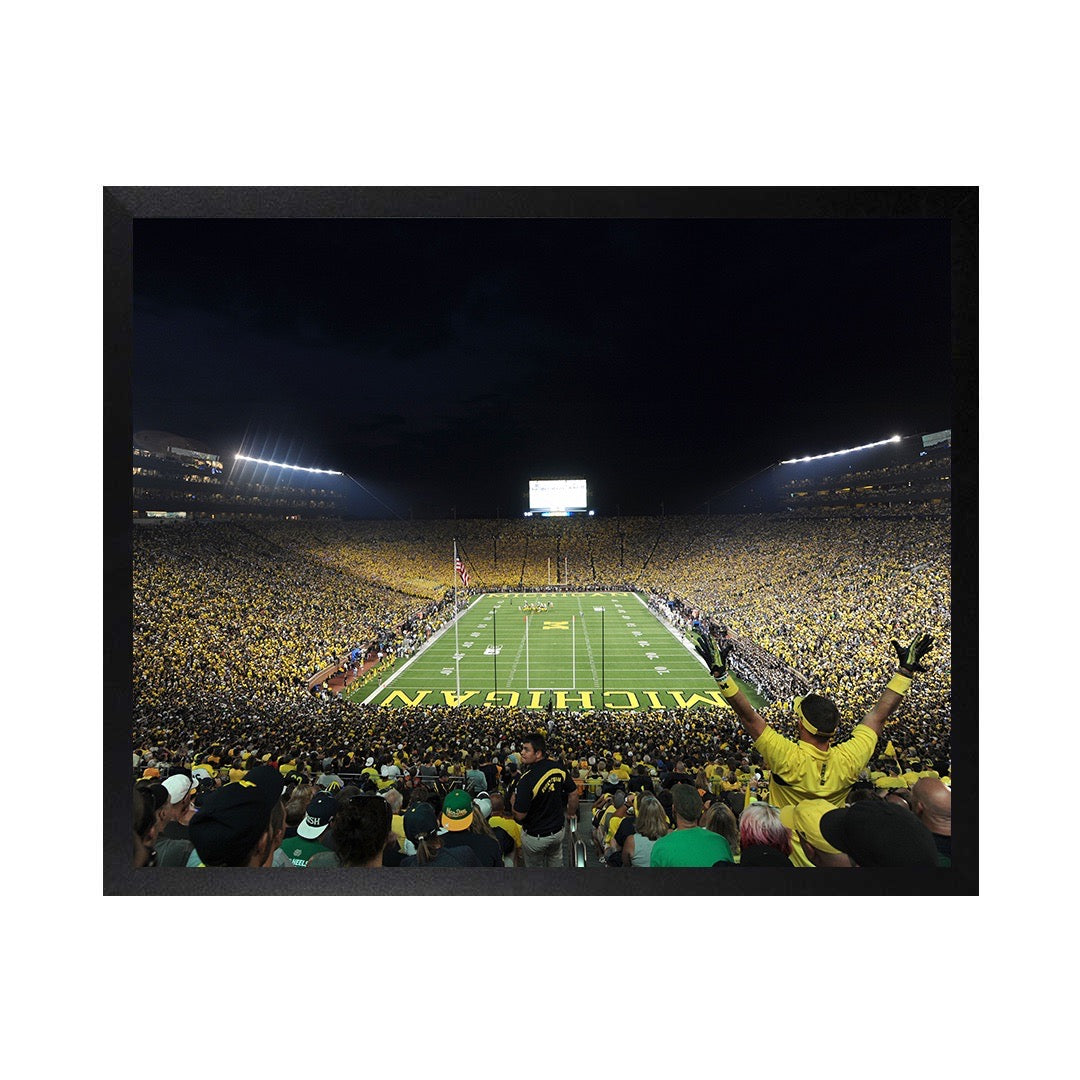 Framed Canvas Photos - U OF M MICHIGAN STADIUM