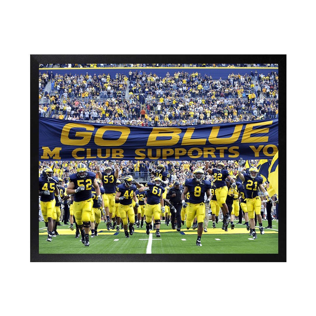 Framed Canvas Photos - UofM Go Blue