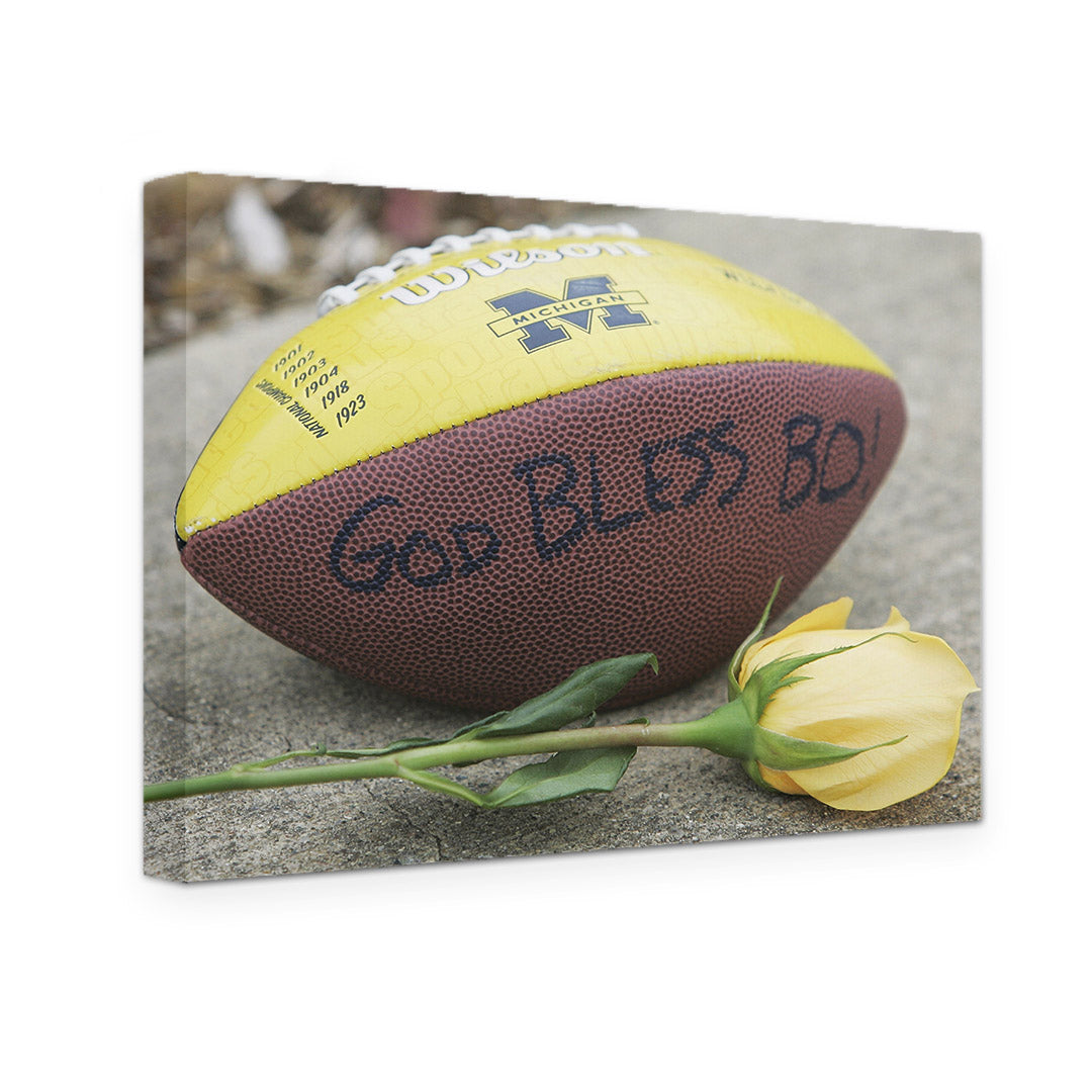 GALLERY WRAPPED CANVAS - BO SCHEMBECHLER MEMORIAL FOOTBALL