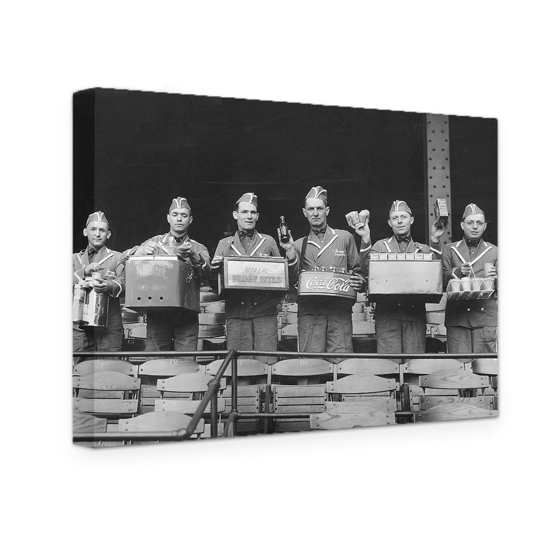 GALLERY WRAPPED CANVAS - BRIGGS STADIUM VENDORS 1938