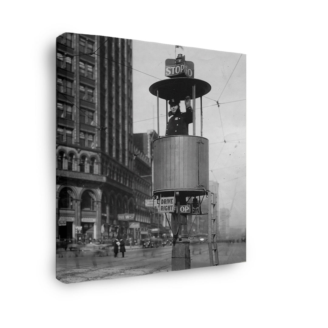 GALLERY WRAPPED CANVAS - CAMPUS MARTIUS FIRST MANNED TRAFFIC SIGNAL