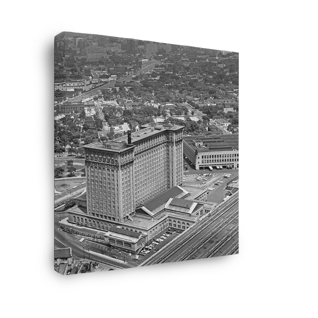 GALLERY WRAPPED CANVAS - DETROIT CENTRAL DEPOT 1937