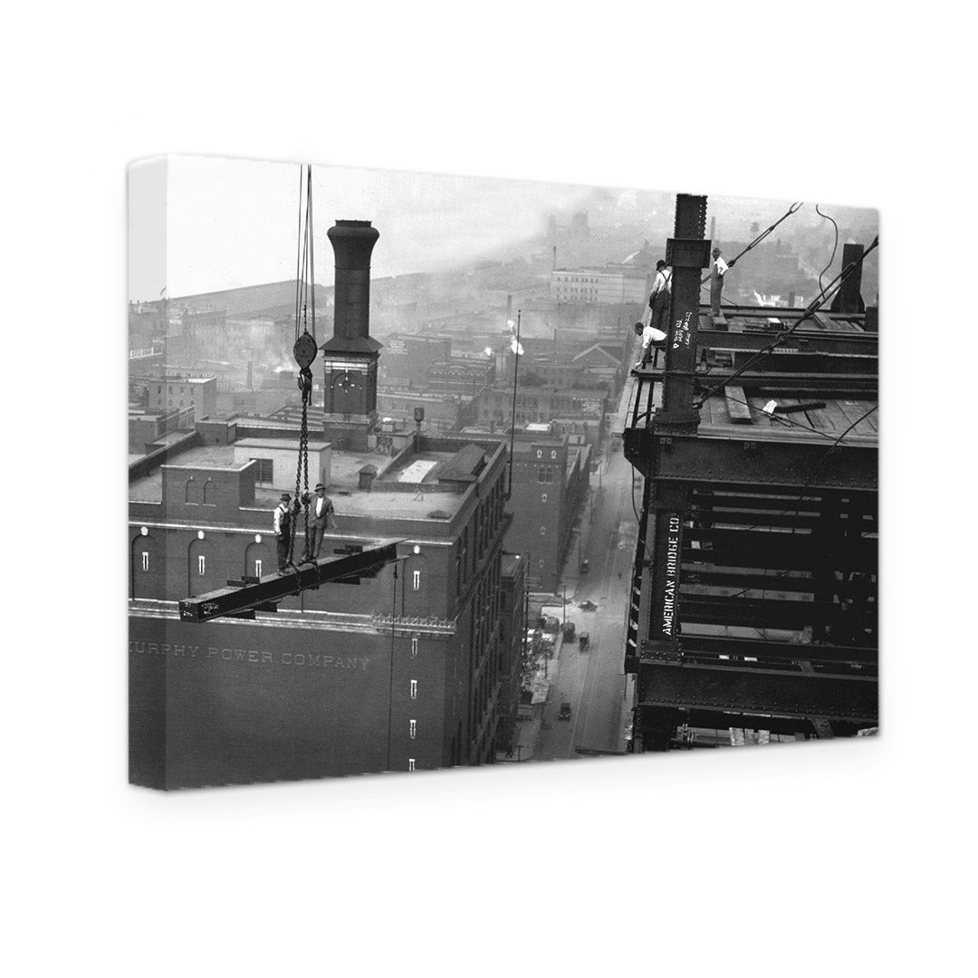 GALLERY WRAPPED CANVAS - DETROIT FORD BUILDING CONSTRUCTION
