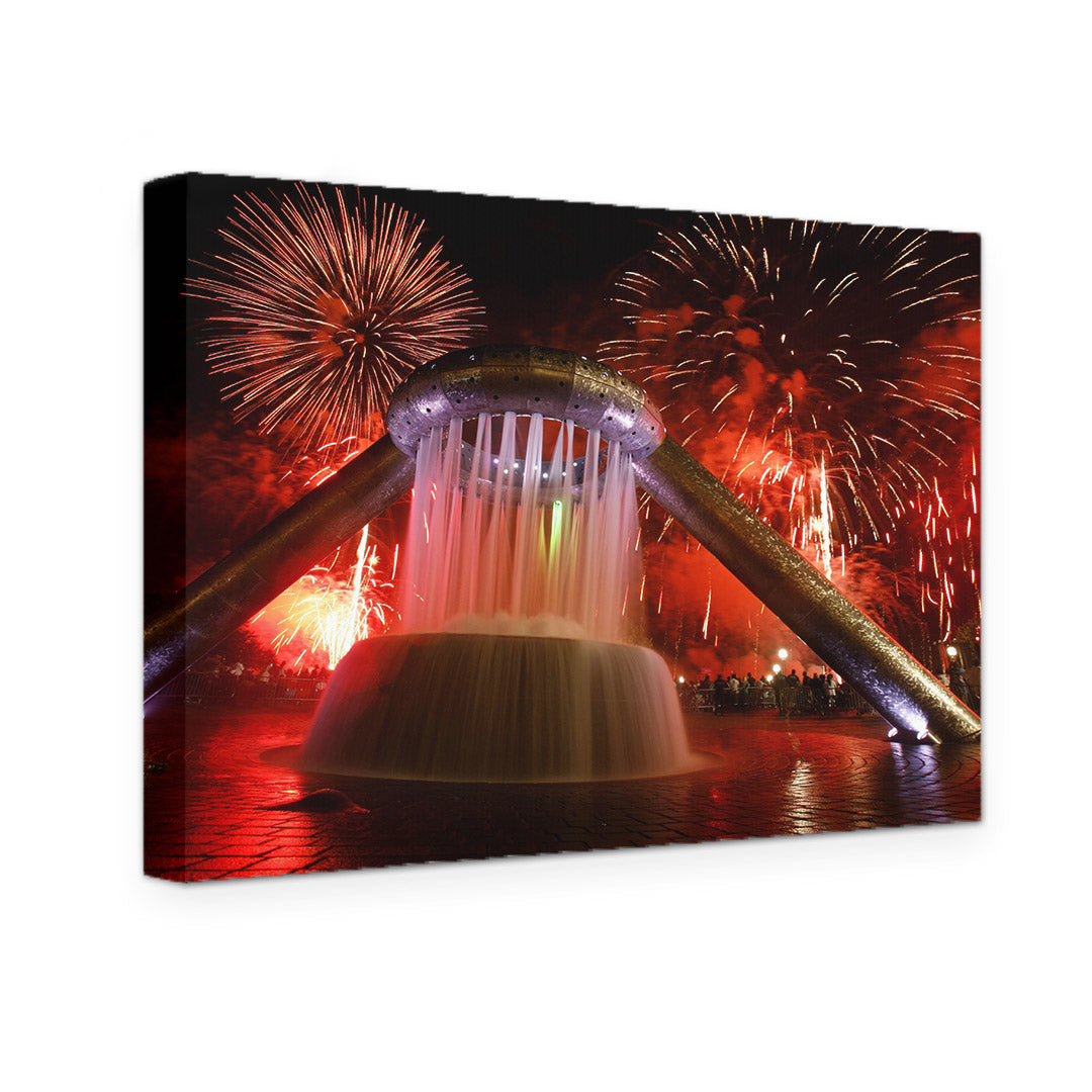 GALLERY WRAPPED CANVAS - DETROIT HART PLAZA