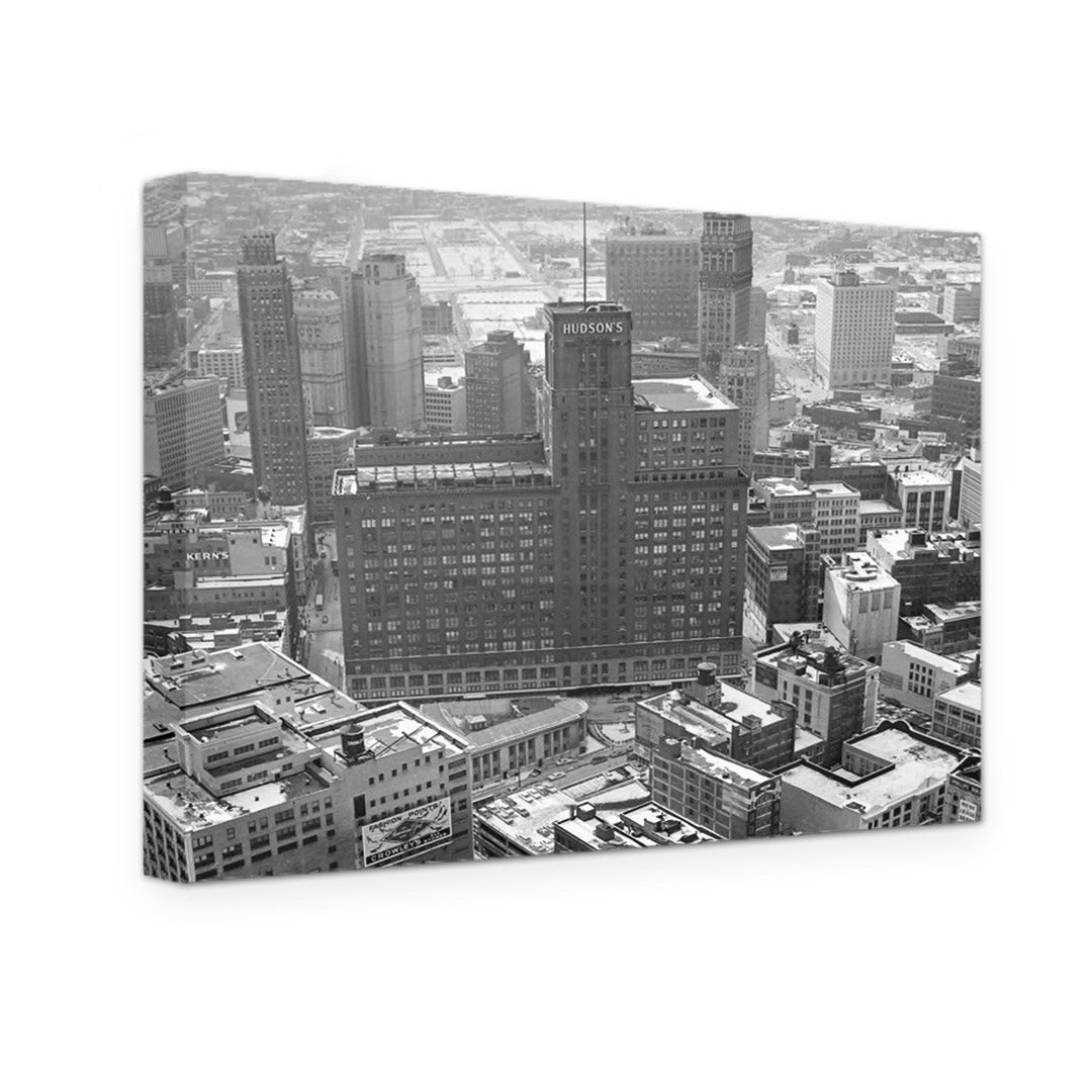 GALLERY WRAPPED CANVAS - DETROIT JL HUDSON DEPT. BUILDING