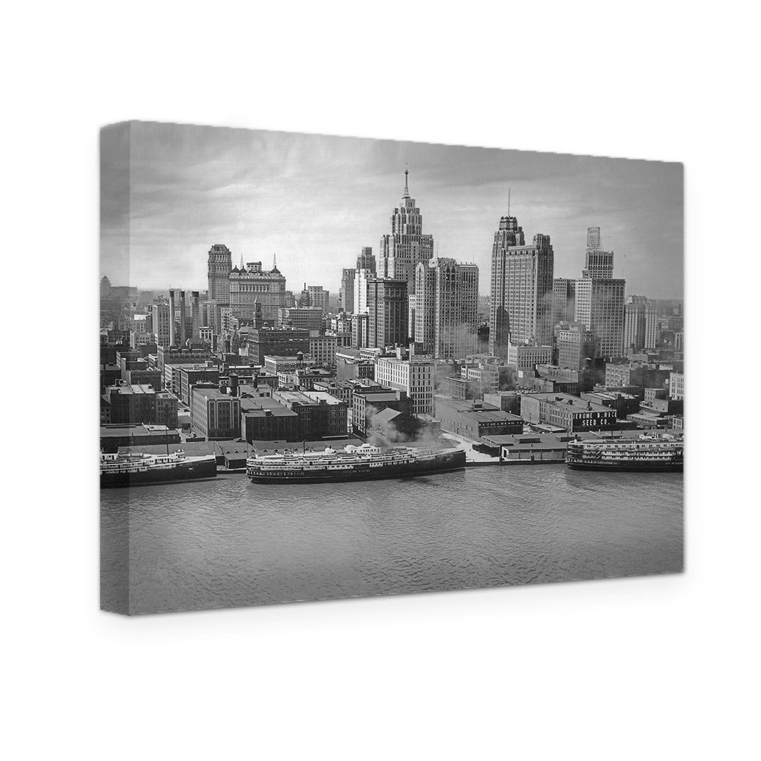 GALLERY WRAPPED CANVAS - DETROIT SKYLINE
