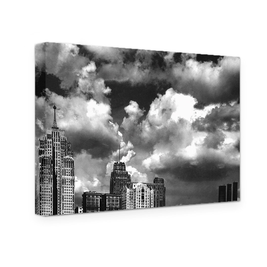 GALLERY WRAPPED CANVAS - DETROIT SKYLINE 1932