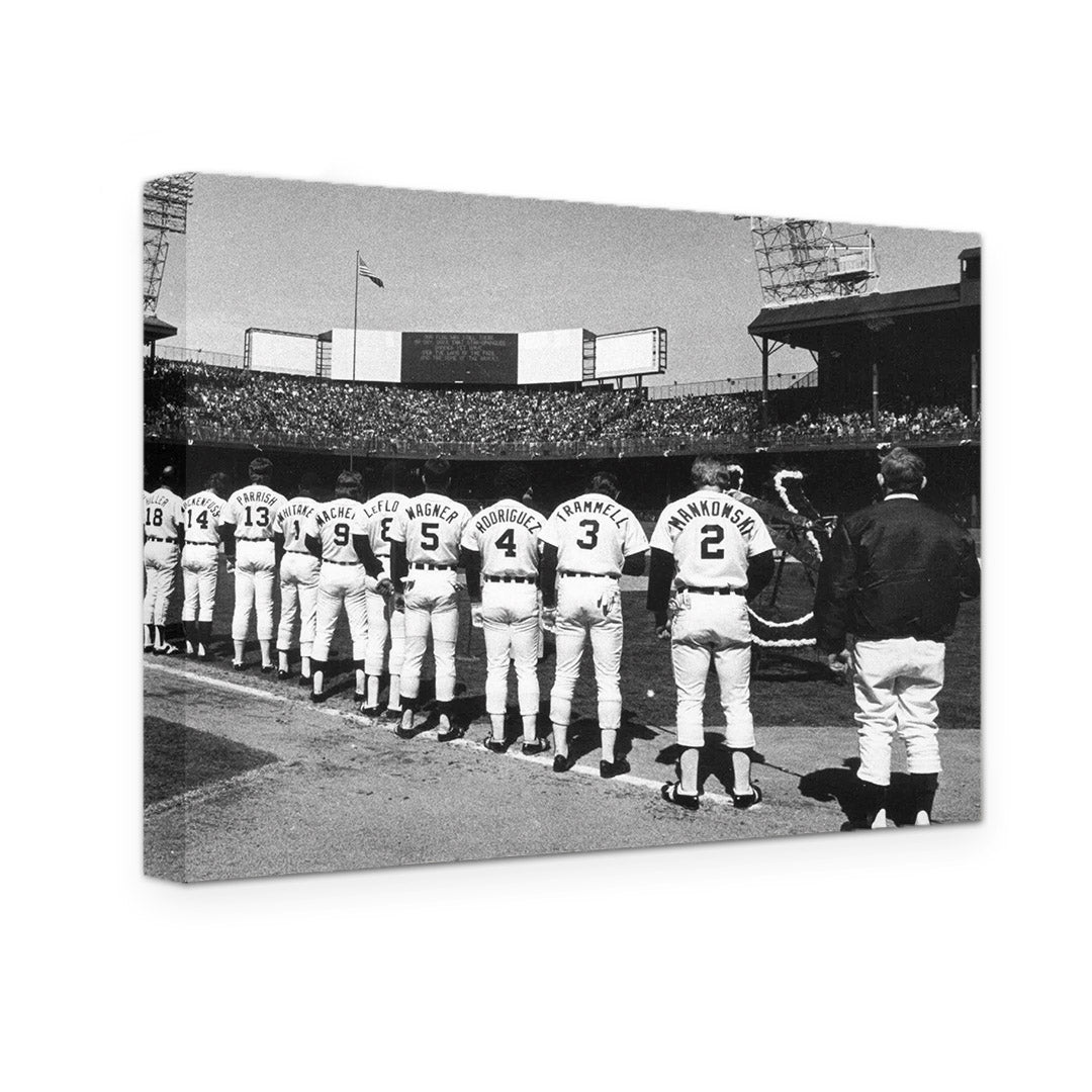 GALLERY WRAPPED CANVAS - DETROIT TIGERS OPENING DAY 1979