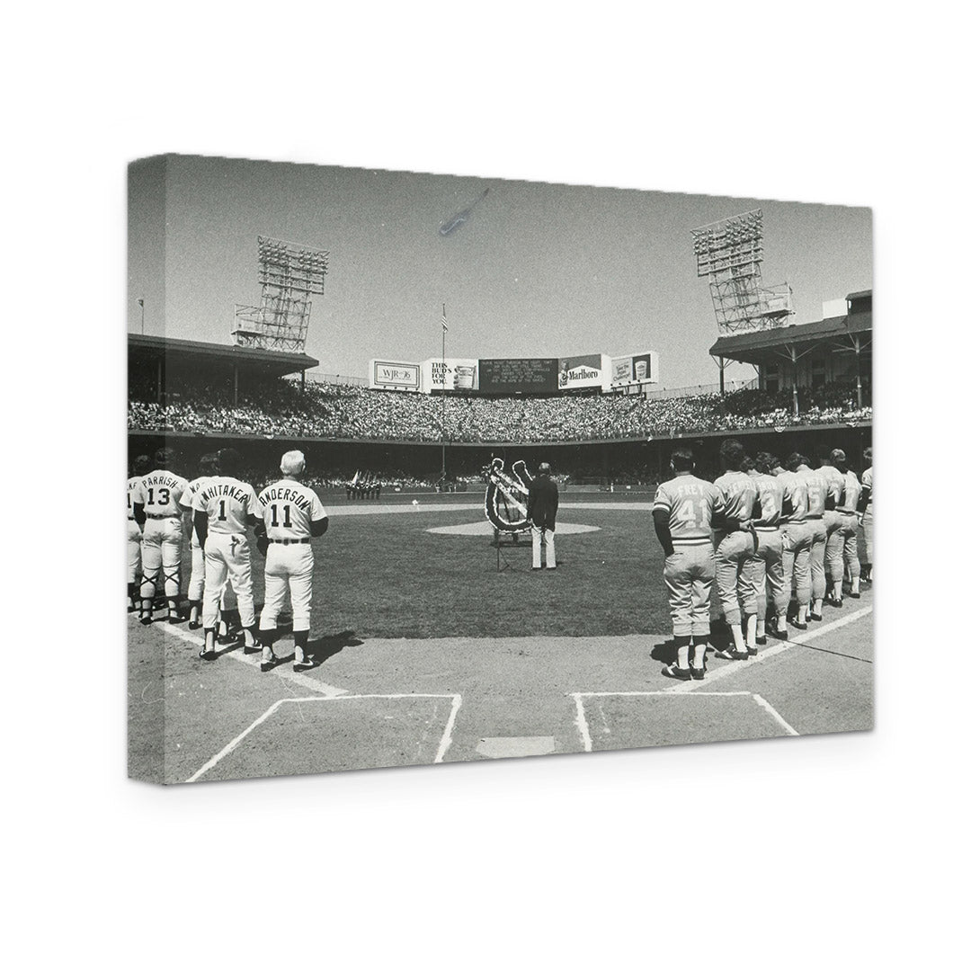 GALLERY WRAPPED CANVAS - DETROIT TIGERS OPENING DAY 1980