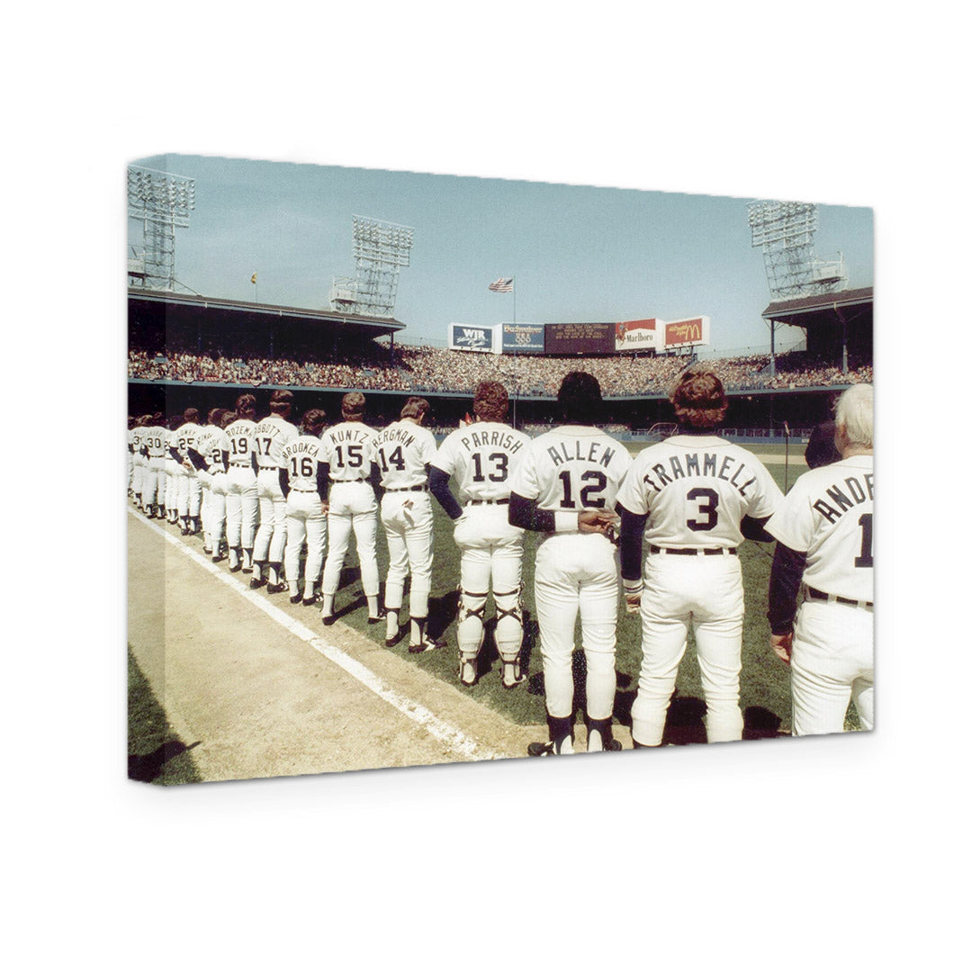 GALLERY WRAPPED CANVAS - DETROIT TIGERS OPENING DAY 1984