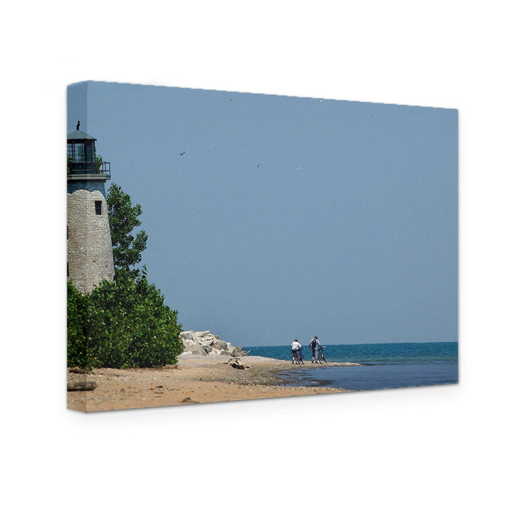 GALLERY WRAPPED CANVAS - PELEE ISLAND LIGHTHOUSE CANADA